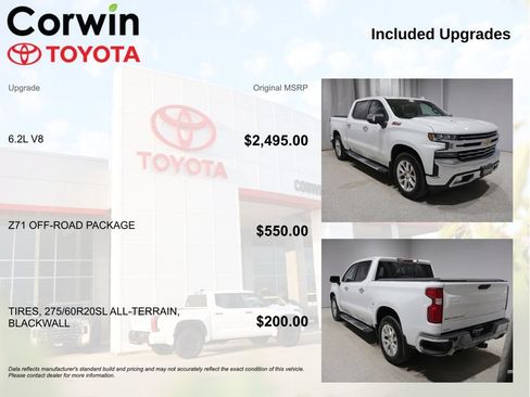 Used 2021 Chevrolet Silverado 1500 LTZ w/ Z71 Off-Road Package AWD/4WD image 4