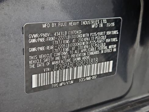 Used 2016 Subaru Crosstrek 2.0i Premium w/ Moonroof Package AWD/4WD image 37