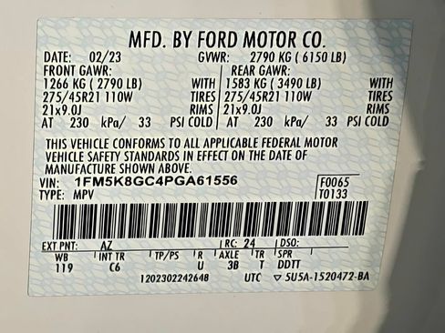 Used 2023 Ford Explorer ST w/ Equipment Group 401A AWD/4WD image 77