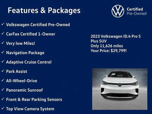 Used 2023 Volkswagen ID.4 Pro S Plus AWD/4WD image 5