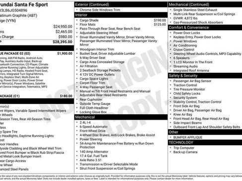 Used 2018 Hyundai Santa Fe Sport w/ 2.4L Value Package 02 FWD image 39