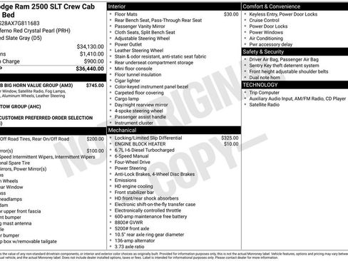 Used 2007 Dodge Ram 2500 Truck SLT w/ Quad Cab Big Horn Value Group AWD/4WD image 3