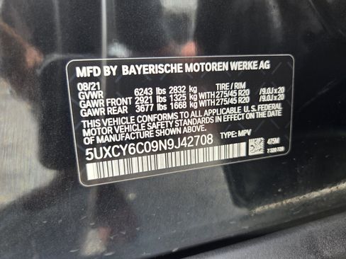 Used 2022 BMW X6 xDrive40i w/ Luxury Seating Package AWD/4WD image 19