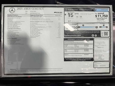 New 2025 Mercedes-Benz GLS 63 AMG 4MATIC image 42