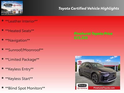Certified 2023 Toyota bZ4X FWD w/ Weather Package image 36