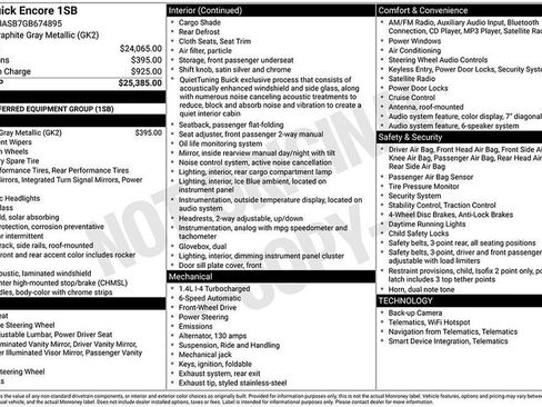 Used 2016 Buick Encore Base image 2