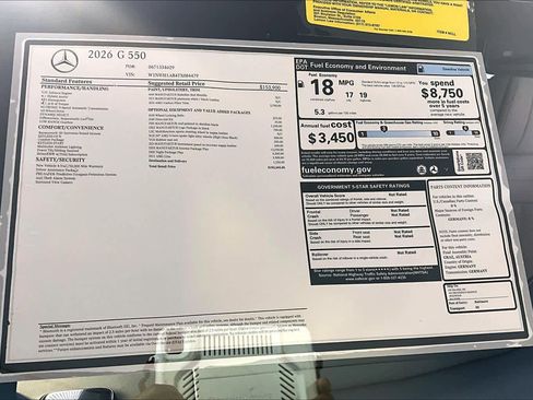 New 2026 Mercedes-Benz G 550 image 18