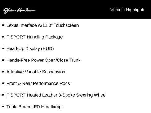 Used 2024 Lexus ES 350 F Sport w/ Accessory Package (Z1) FWD image 2