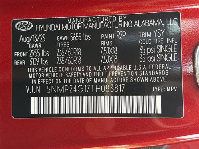 Certified 2026 Hyundai Santa Fe SEL FWD image 20
