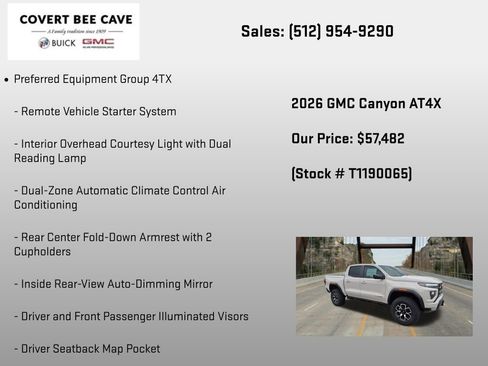 New 2026 GMC Canyon AT4X AWD/4WD image 12