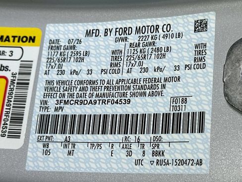 New 2026 Ford Bronco Sport Badlands w/ Bronze Package AWD/4WD image 18