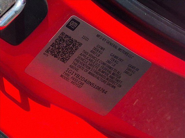 Certified 2022 Chevrolet Corvette Stingray Preferred Cpe w/ 2LT RWD image 29