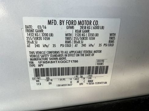 Used 2016 Ford Explorer Platinum AWD/4WD image 29