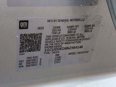 Certified 2022 Chevrolet Silverado 1500 LT AWD/4WD image 32
