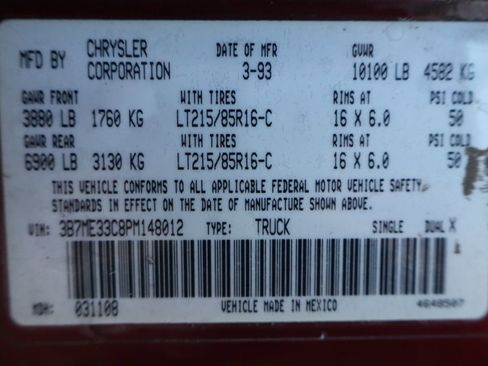 Used 1993 Dodge D/W Truck 350 image 40