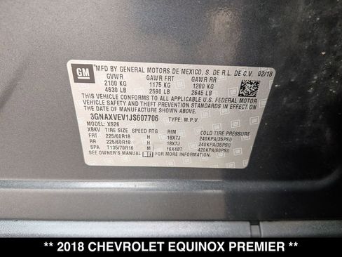 Used 2018 Chevrolet Equinox Premier AWD/4WD image 30