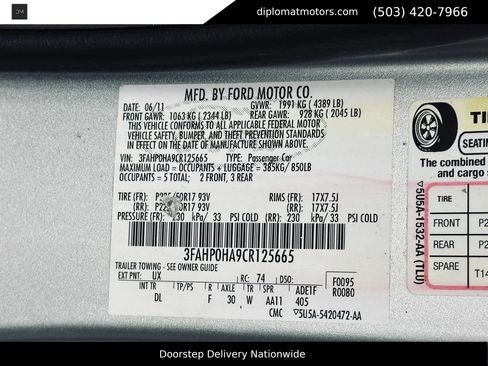 Used 2012 Ford Fusion SE FWD image 47