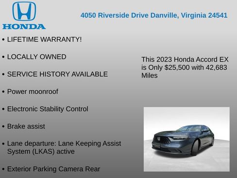 Used 2023 Honda Accord EX image 7