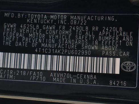 Used 2023 Toyota Camry LE image 51