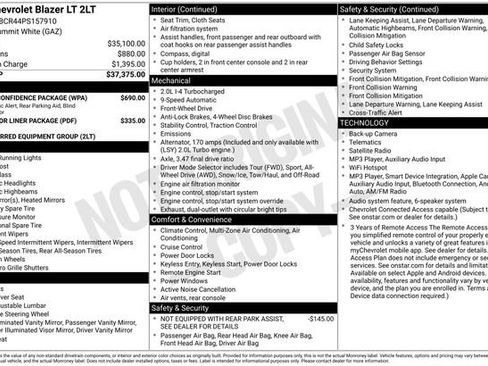 Used 2023 Chevrolet Blazer LT w/ Driver Confidence Package FWD image 24