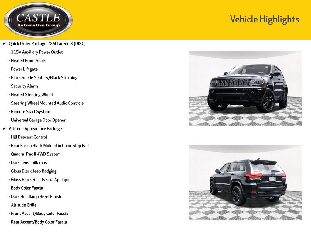 Used 2022 Jeep Grand Cherokee Laredo X AWD/4WD image 4