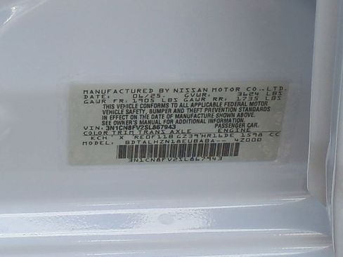 New 2025 Nissan Versa SR w/ Trunk Package image 36