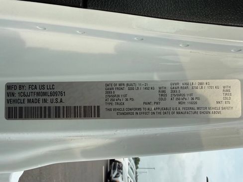 Used 2021 Jeep Gladiator Overland AWD/4WD image 33