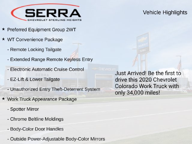Used 2020 Chevrolet Colorado W/T w/ WT Convenience Package RWD image 3