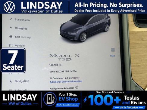 Used 2018 Tesla Model X 75D AWD/4WD image 27