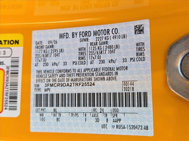 New 2026 Ford Bronco Sport Badlands w/ Sasquatch Badlands Package AWD/4WD image 18