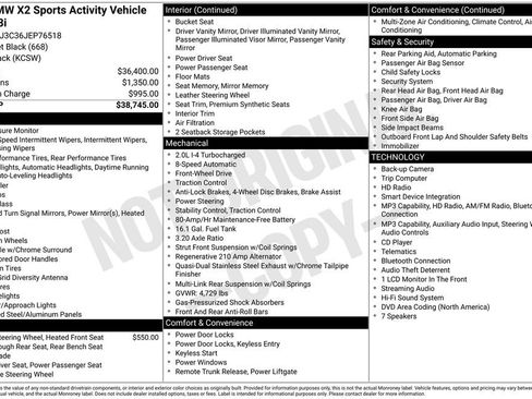 Used 2018 BMW X2 sDrive28i FWD image 12