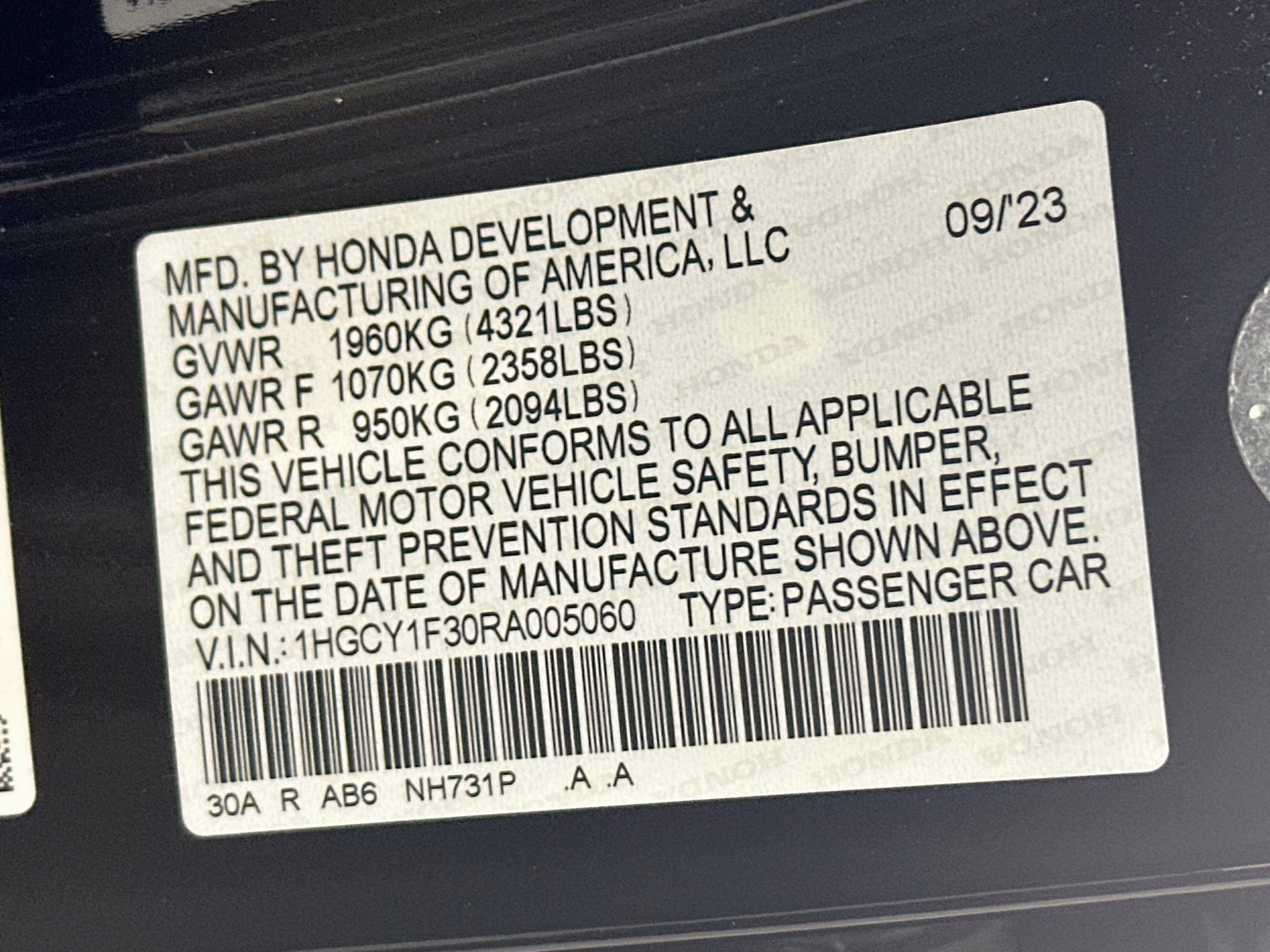 Used 2024 Honda Accord EX image 12