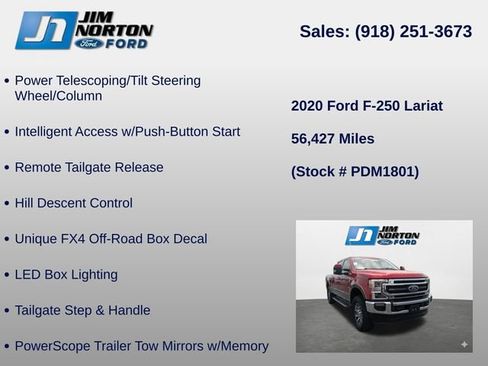 Used 2020 Ford F250 Lariat w/ Lariat Ultimate Package AWD/4WD image 16