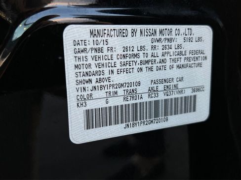 Used 2016 INFINITI Q70 L 3.7 w/ Deluxe Touring Package image 56