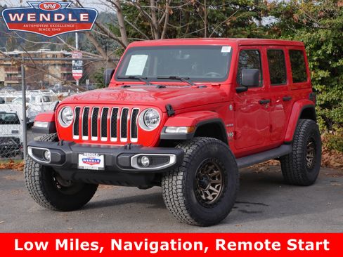 Used 2020 Jeep Wrangler Unlimited Sahara w/ Uconnect 4C Nav & Sound Group image 1