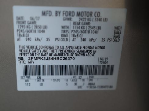 Used 2017 Ford Edge SEL w/ Equipment Group 201A FWD image 37