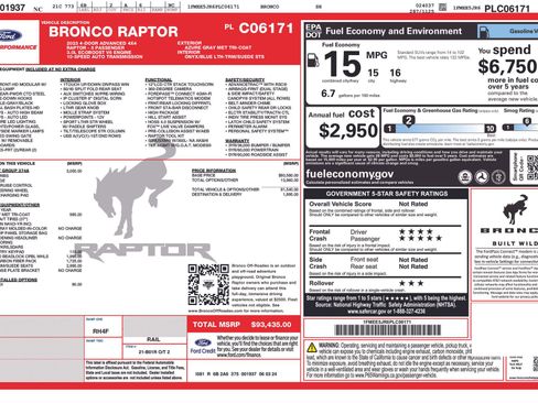 Certified 2023 Ford Bronco Raptor image 34