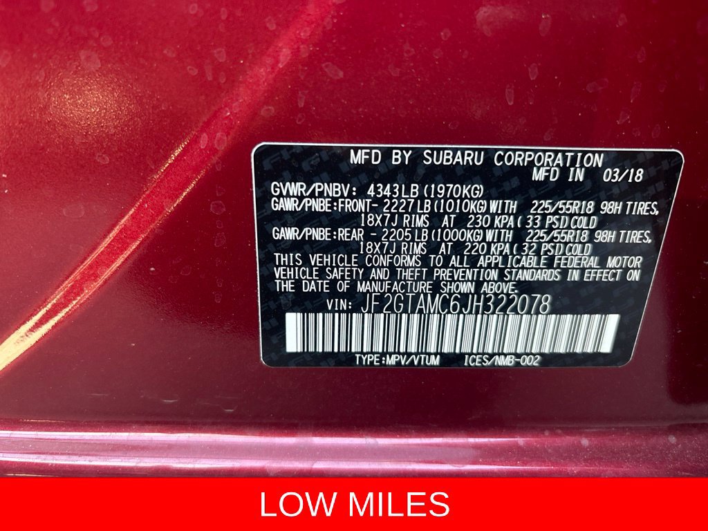 Used 2018 Subaru Crosstrek 2.0i Limited AWD/4WD image 8