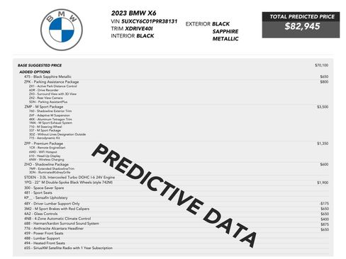 Used 2023 BMW X6 xDrive40i w/ M Sport Package image 83