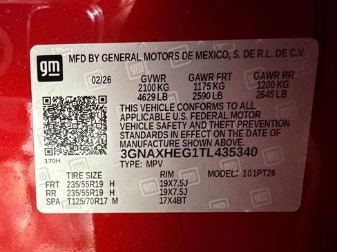 New 2026 Chevrolet Equinox LT w/ Safety and Technology Package FWD image 15