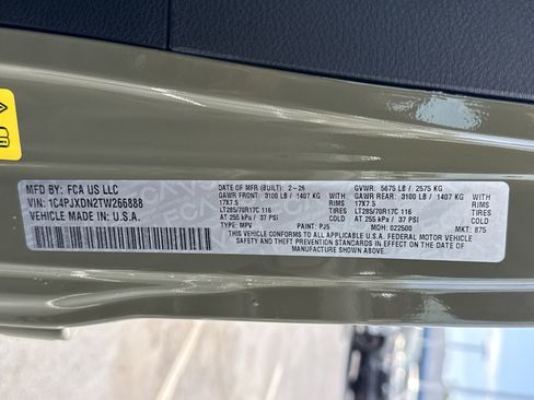 New 2026 Jeep Wrangler Unlimited Sport image 33