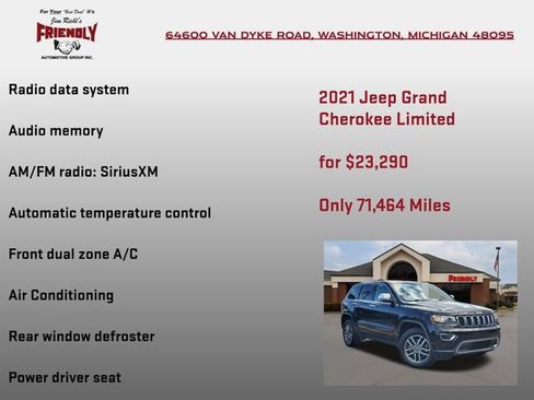 Used 2021 Jeep Grand Cherokee Limited AWD/4WD image 10