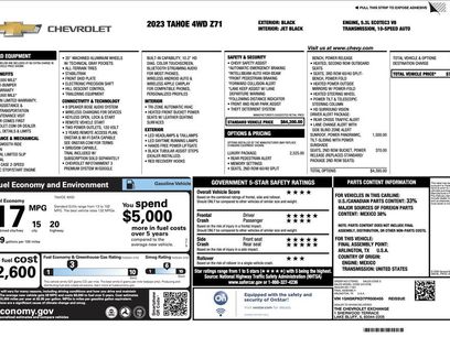 Certified 2023 Chevrolet Tahoe Z71 w/ Luxury Package
