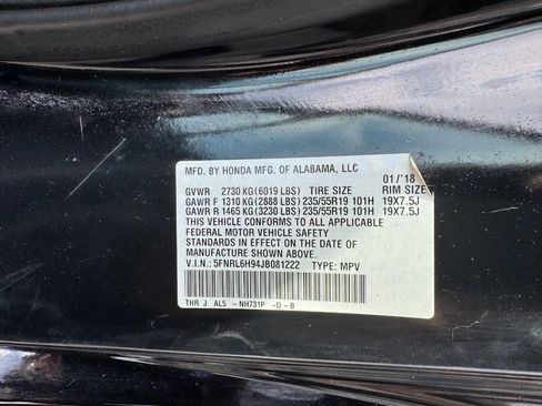 Used 2018 Honda Odyssey Elite image 29