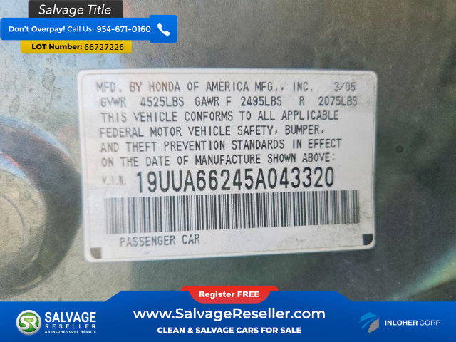 Used 2005 Acura TL FWD image 12