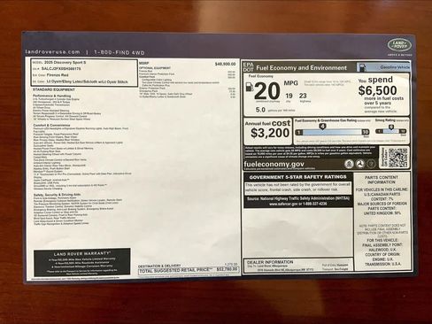 New 2025 Land Rover Discovery Sport S image 20