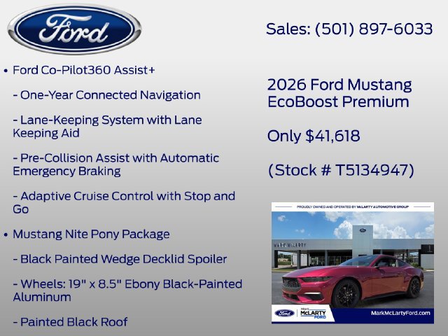 New 2026 Ford Mustang Premium RWD image 12