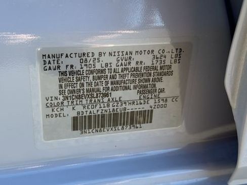 New 2025 Nissan Versa SV w/ Trunk Package image 30