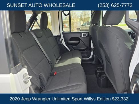 Used 2020 Jeep Wrangler Unlimited Sport AWD/4WD image 29