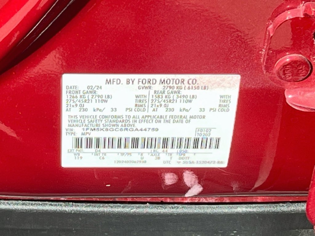 Used 2024 Ford Explorer ST w/ Equipment Group 401A AWD/4WD image 35